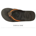 Latitude Hombres Vegan Nubuck Correa Flip Flop Sandalias Negro